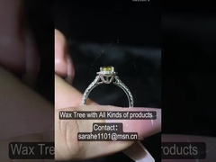 925 스터링 실버 CZ 반지 AAA 고품질 큐브 지르코니아 돌 1.0-1.5-2.0mm 돌 크기