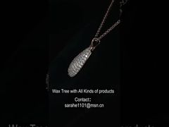 스파클 CZ가 있는 우아한 925 실버 눈물방울 펜던트