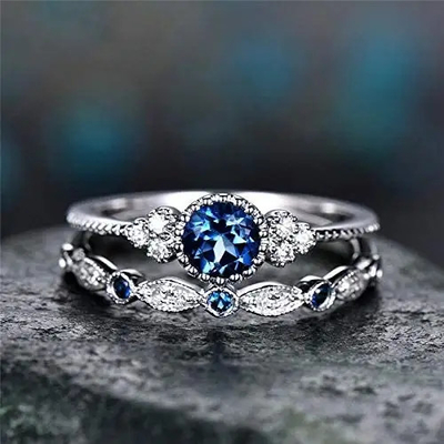 3.0 밀리미터 여자들 다이아몬드 밴드 고리, 925 스터링 실버 다이아몬드 약혼 반지