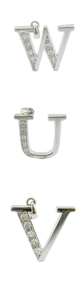 G 글자 1.25mm/1.5mm 돌 925 은 CZ Pendant 저렴하고 우아한 스터링 은 Pendant 다이아몬드 알파벳