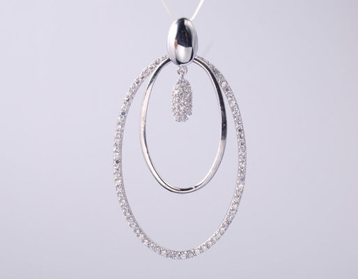 925 스터링 실버 보석 CZ Pendant