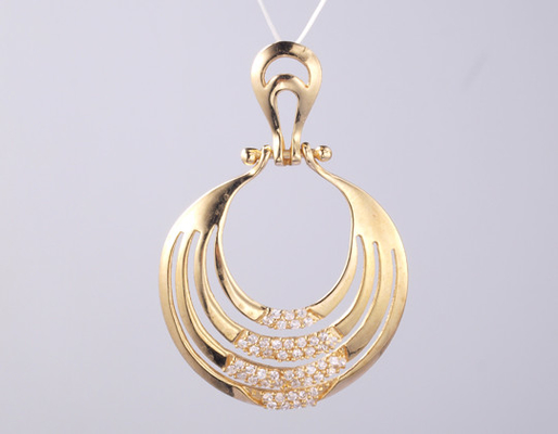 18K 금 기하학 시리즈 Pendant 지르코니아 십자 목걸이 925 은 CZ Pendant