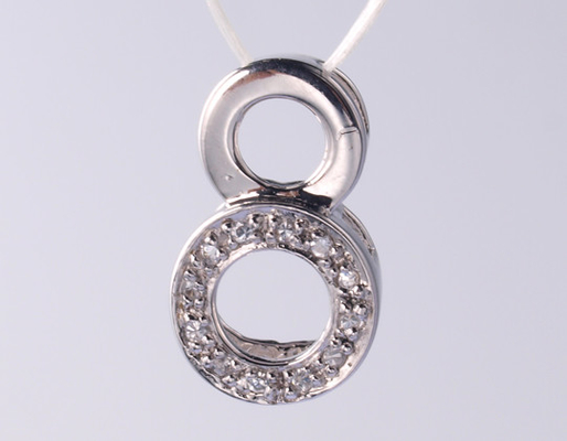인피니티 홀로 서클 1.25mm/1.5mm 기하학 시리즈 925 스터링 실버 지르콘 Pendant 레이저 또는 새겨진 로고
