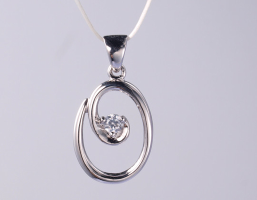 인피니티 홀로 서클 1.25mm/1.5mm 기하학 시리즈 925 스터링 실버 지르콘 Pendant 레이저 또는 새겨진 로고