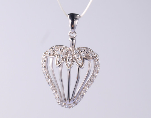 지오메트릭 18K 골드 크로스 펜던트 지르콘 스톤 1.25mm/1.5mm