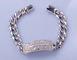 50 그램 925 Silver CZ Bracelet 17cm Michael Kors Sterling Silver Bracelet