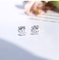 이중 목적 18K 금 다이아몬드 귀걸이 1.5 ct 2.8 그램 말 눈 다이아몬드