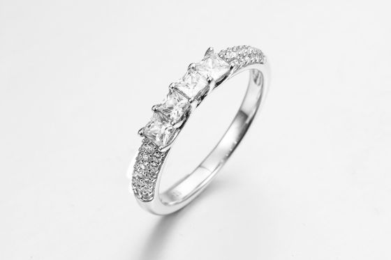 스택 반지 2 대가 주얼리 고급 여성 반지 보석 크리스탈 돌 혼합 색상 지르콘 소녀 반지 반지 대용량 구매